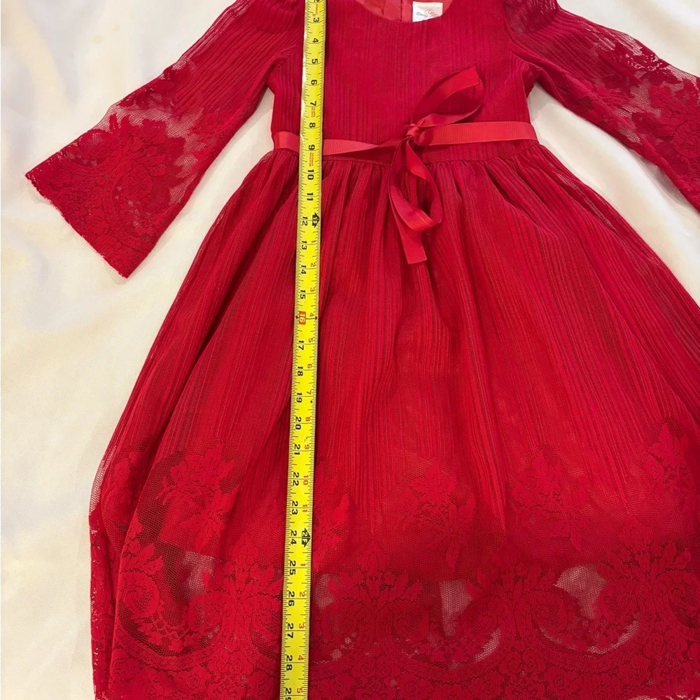 Elegant Red Lace‎ Kids Dress